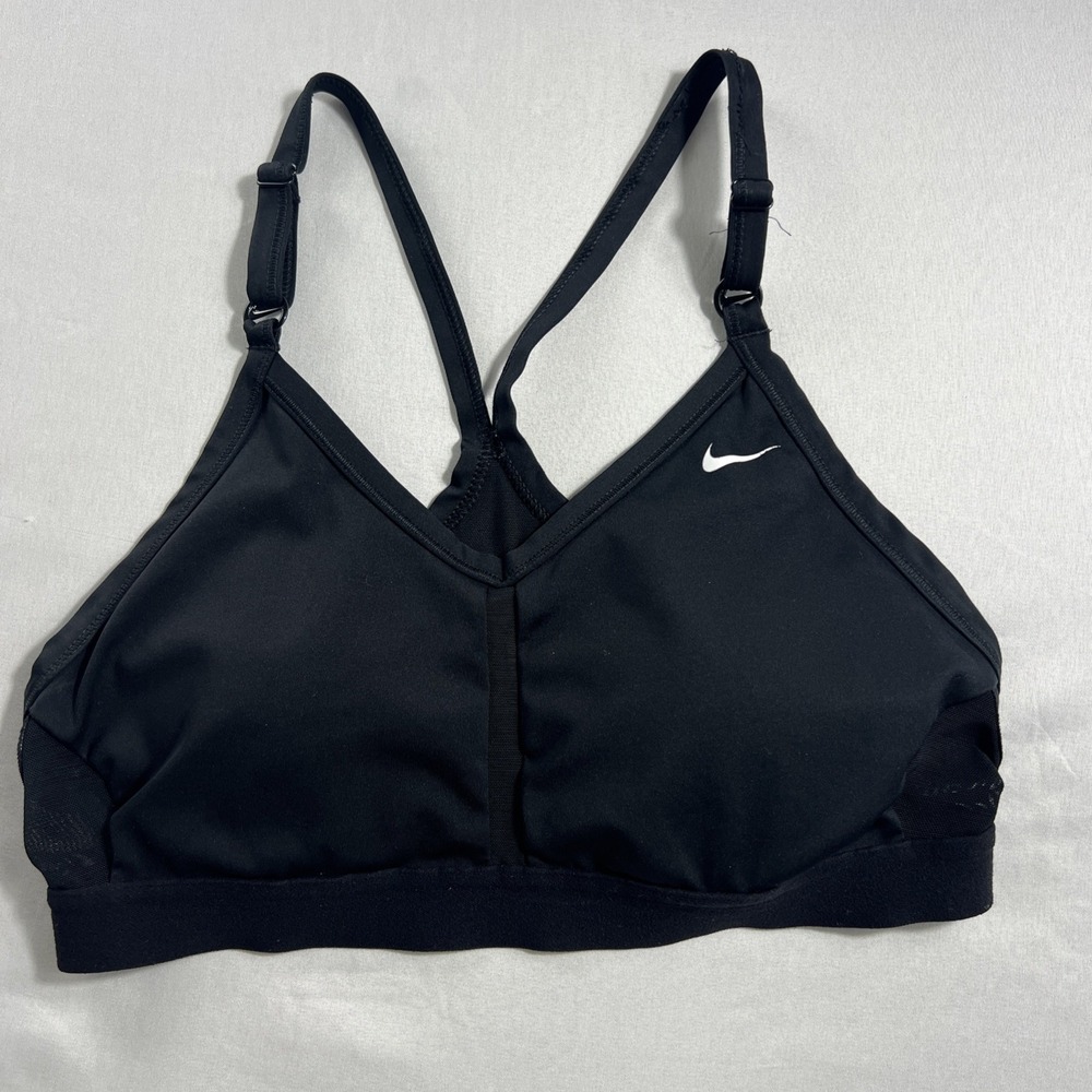 Nike Indy V Neck Woman DRI-FIT Light Padded Sports Bra Black CZ4456 See Photos